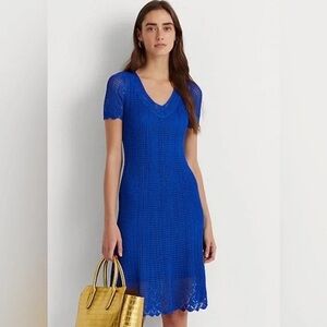 Lauren Ralph Lauren - Pointelle Short-Sleeve Dress
